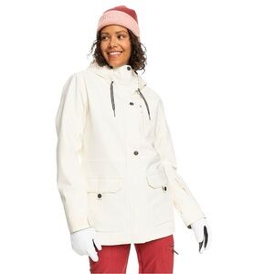 Roxy Andie Cream Primaloft Insulated Ski/ Snowboard Jacket- Medium